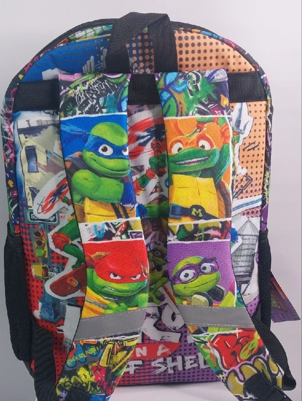 Teenage Mutant Ninja Turtles Kids Backpack - Multicolor Holographic